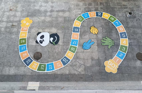 江北地面游戏彩绘