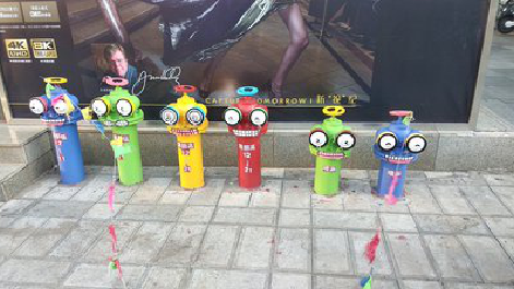 江北商业区彩绘