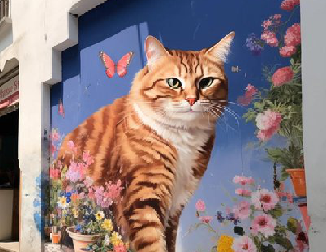 江北自己绘制有个性的手绘墙