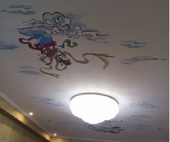 江北如何快速绘制天花板上的手绘墙？