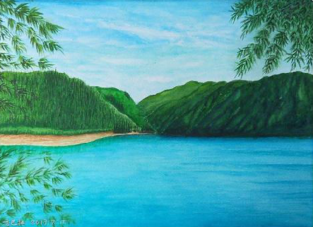 江北在墙绘中，如何绘画绿水青山？