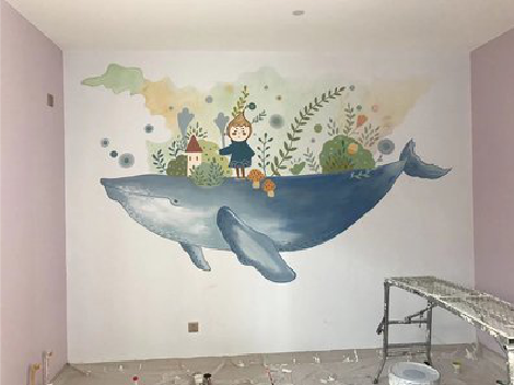 江北手绘墙的特点及优势。